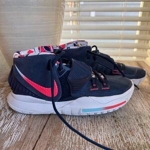 Nike Kyrie 6 Size 6.5 Mens USA Blue Red BQ4630-402
